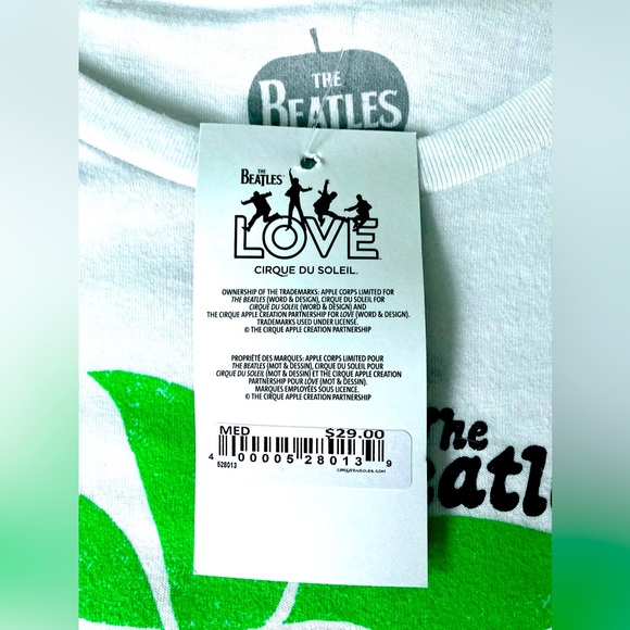 New Womens’ Short Sleeved Tee : The Beatles Love : Strawberry Fields Forever - Picture 5 of 8